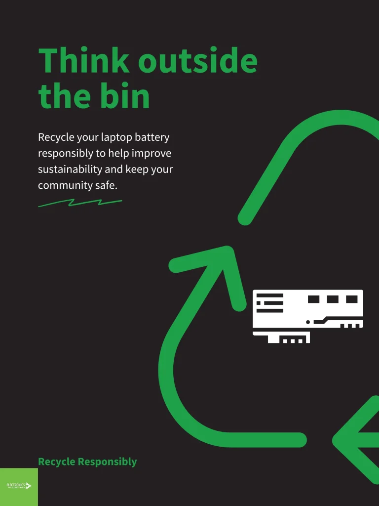 recycle a laptop battery 